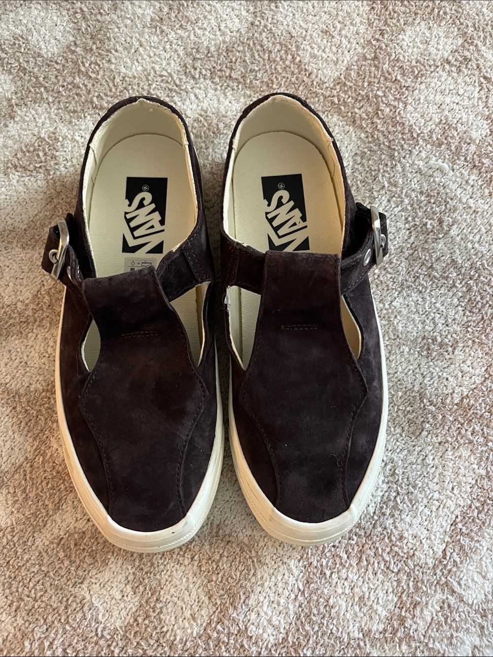 Vans Women’s Mary Jane Suede Buckle Slip-On Sneakers